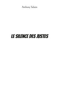 Produktbild: Le silence des justes