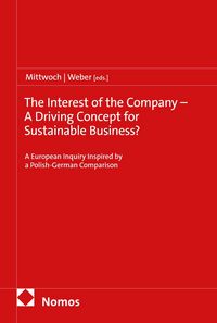 Produktbild: The Interest of the Company - A Driving Concept for Sustainable Business?