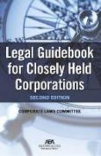 Produktbild: Legal Guidebook for Closely Held Corporations