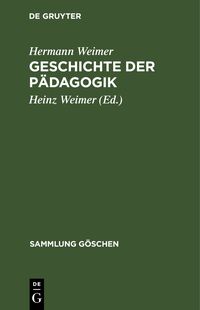 Produktbild: Geschichte der P&auml;dagogik