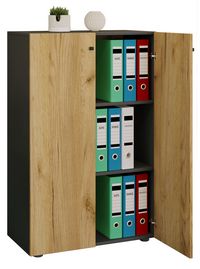 Produktbild: B&uuml;roschrank B&uuml;cher Ordner Aktenschrank Lona 3fach