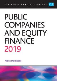 Produktbild: Public Companies and Equity Finance 2019