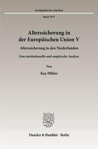 Produktbild: Alterssicherung in der Europ&auml;ischen Union V.