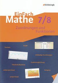 Produktbild: EinFach Mathe Zuordnungen Funktionen Jg. 7/8