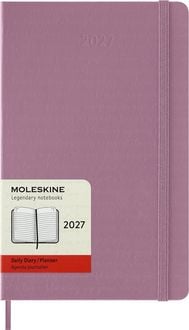 Produktbild: Moleskine 12 Monate Tageskalender 2027, Large/A5, 1 Tag = 1 Seite, fester Einband, Majest&auml;tisches Pink