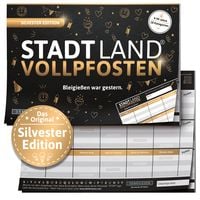 Produktbild: DENKRIESEN - Stadt Land Vollpfosten® - SILVESTER EDITION - Bleigießen war gestern. - A5