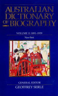 Produktbild: Australian Dictionary of Biography V11