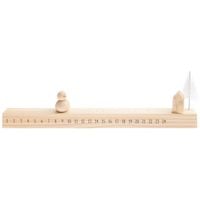 Produktbild: Schiebe-Adventskalender Schneemann Holz 36x11,5x3cm