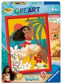 Produktbild: CreArt, Malen nach Zahlen Kinder - Disney Vaiana's Abenteuer
