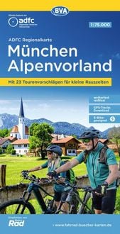 Produktbild: BVA ADFC Regionalkarte M&uuml;nchen Alpenvorland 1:75.000