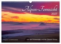 Produktbild: Alpen-Fernsichten von der S&uuml;dwestalb und Oberen Donau (Wandkalender 2027 DIN A3 quer), CALVENDO Monatskalender