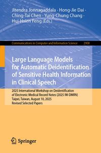Produktbild: Large Language Models for Automatic Deidentification of Sensitive Health Information in Clinical Speech