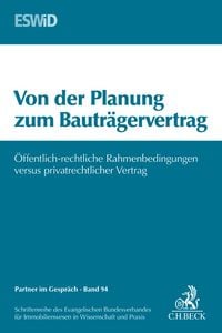 Produktbild: Von der Planung zum Bautr&auml;gervertrag