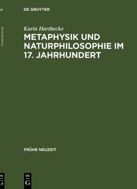 Produktbild: Metaphysik und Naturphilosophie im 17. Jahrhundert