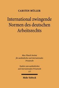 Produktbild: International zwingende Normen des deutschen Arbeitsrechts