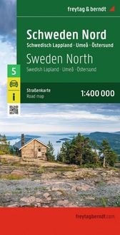 Produktbild: Freytag & berndt Stra&szlig;enkarte Schweden Nord, Schwedisch Lappland - Ume&aring; - &Ouml;stersund 1:400.000