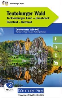 Produktbild: K&uuml;mmerly+Frey Outdoorkarte Deutschland 45 Teutoburger Wald 1:50.000