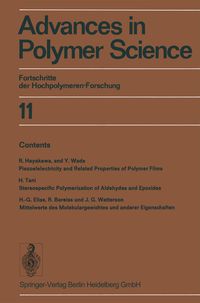 Produktbild: Advances in Polymer Science