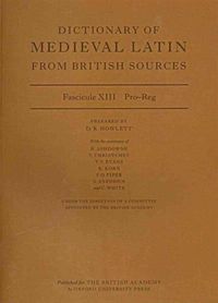 Produktbild: Dictionary of Medieval Latin from British Sources