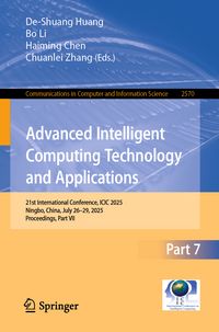 Produktbild: Advanced Intelligent Computing Technology and Applications