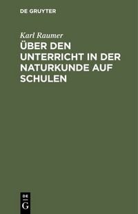Produktbild: &Uuml;ber den Unterricht in der Naturkunde auf Schulen
