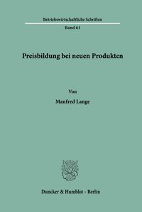 Produktbild: Preisbildung bei neuen Produkten.