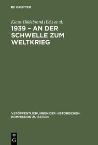 Produktbild: 1939 - An der Schwelle zum Weltkrieg