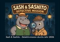 Produktbild: Sash & Sashito - Detektivmission durchs Jahr 2026 Fotokalender DIN A4