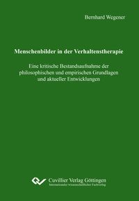 Produktbild: Menschenbilder in der Verhaltenstherapie