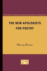 Produktbild: The New Apologists for Poetry
