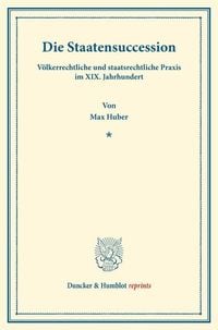 Produktbild: Die Staatensuccession.