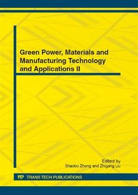 Produktbild: Green Power, Materials and Manufacturing Technology and Applications II