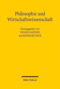 Produktbild: Philosophie und Wirtschaftswissenschaft