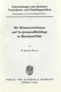 Produktbild: Untersuchungen zum deutschen Vertriebenen- und Fl&uuml;chtlingsproblem.