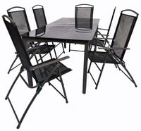Produktbild: 7-tlg Sitzgruppe Gartenm&ouml;bel Tisch St&uuml;hle Set 189S