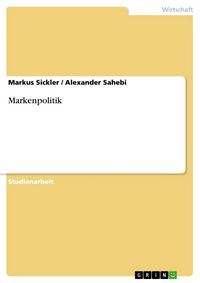 Produktbild: Markenpolitik