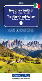 Produktbild: K&uuml;mmerly+Frey Regional-Strassenkarte 3 Trentino, S&uuml;dtirol 1: