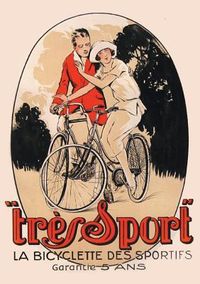Produktbild: Carnet lign&eacute; Affiche Tr&egrave;s Sport" Bicyclette"