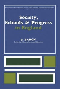 Produktbild: Society, Schools and Progress in England