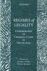 Produktbild: Regimes of Legality: Ethnography of Criminal Cases in South