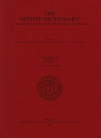 Produktbild: Hittite Dictionary of the Oriental Institute of the University of Chicago Volume S, fascicle 1 (sa- to saptamenzu)