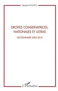 Produktbild: Droites conservatrices, nationales et ultras - dictionnaire