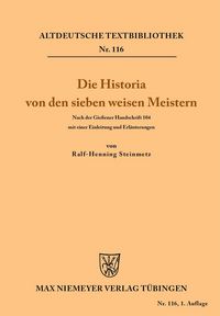 Produktbild: Die Historia von den sieben weisen Meistern und dem Kaiser Diocletianus