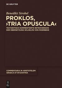 Produktbild: Proklos, "Tria opuscula"
