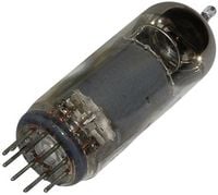 Produktbild: BTB Vertrieb EF 80 = 6 BX 6 Elektronenr&ouml;hre Pentode 170 V 10 mA Polzahl: 9 Sockel: Noval Inhalt 1 St.