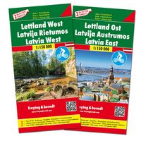 Produktbild: Freytag & berndt Stra&szlig;enkarte Lettland Set 1:150.000
