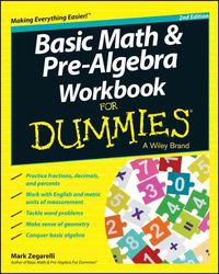 Produktbild: Basic Math and Pre-Algebra Workbook For Dummies