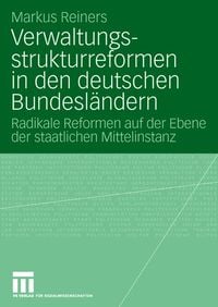 Produktbild: Verwaltungsstrukturreformen in den deutschen Bundesl&auml;ndern
