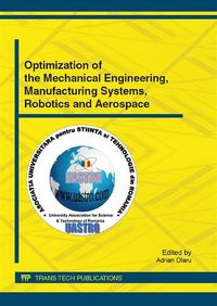 Produktbild: Optimization of the Mechanical Engineering, Manufacturing Systems, Robotics and Aerospace