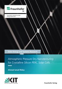 Produktbild: Atmospheric Pressure Dry Nanotexturing for Crystalline Silicon PERC Solar Cells